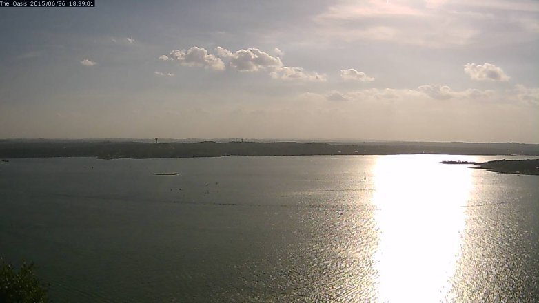 Lake Travis webcam, June 26, 2015 5:45 PM CT
