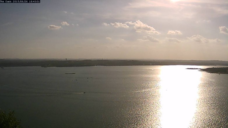 Lake Travis webcam, June 26, 2015 5:50 PM CT