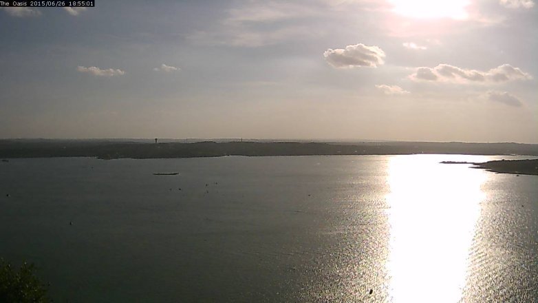 Lake Travis webcam, June 26, 2015 6:00 PM CT