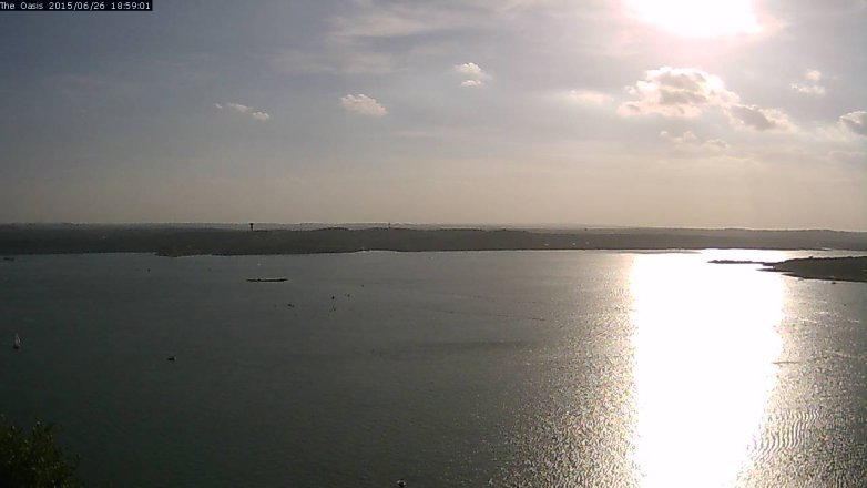 Lake Travis webcam, June 26, 2015 6:05 PM CT
