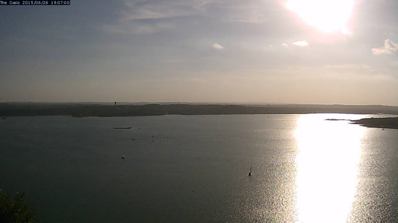 Lake Travis webcam, June 26, 2015 6:15 PM CT