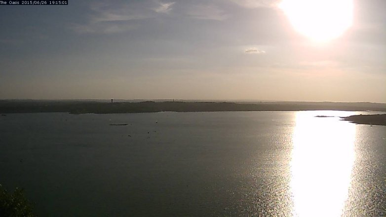 Lake Travis webcam, June 26, 2015 6:20 PM CT