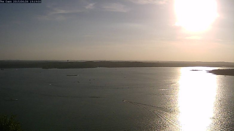 Lake Travis webcam, June 26, 2015 6:25 PM CT