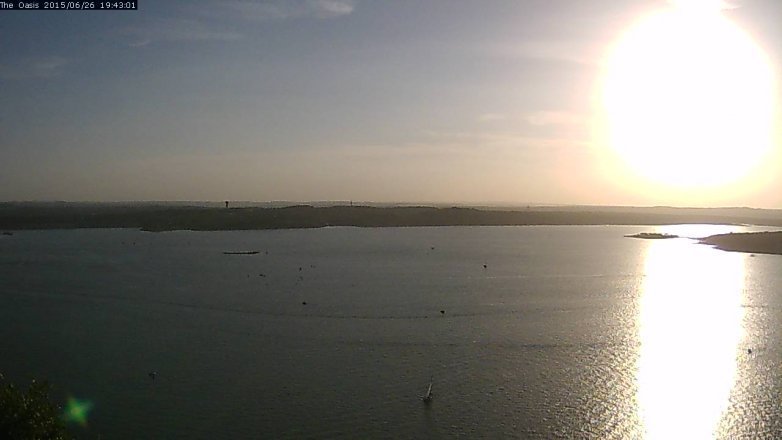 Lake Travis webcam, June 26, 2015 6:50 PM CT