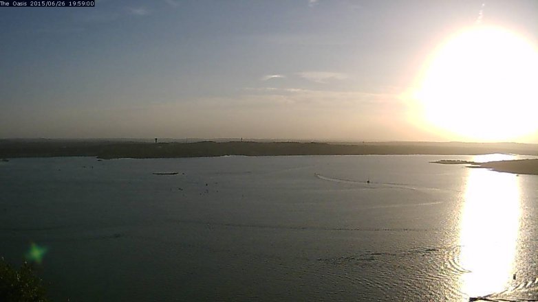 Lake Travis webcam, June 26, 2015 7:05 PM CT