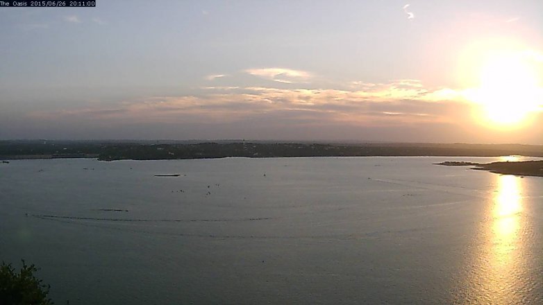 Lake Travis webcam, June 26, 2015 7:15 PM CT