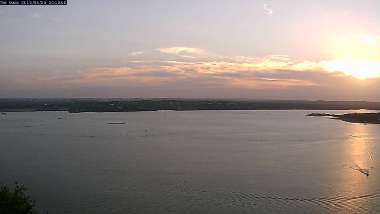 Lake Travis webcam, June 26, 2015 7:20 PM CT