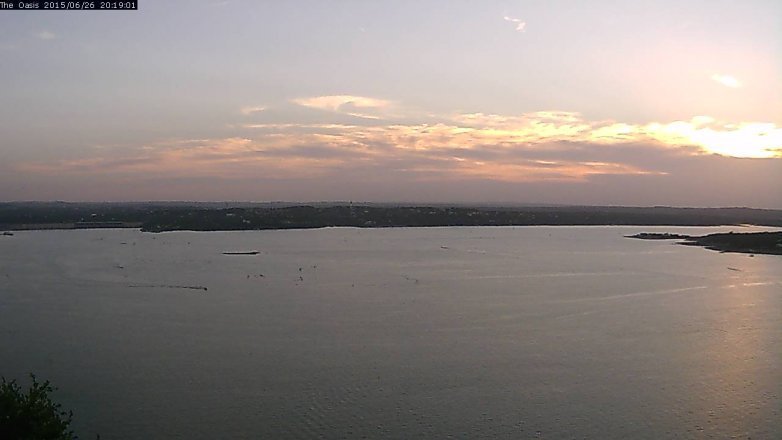 Lake Travis webcam, June 26, 2015 7:25 PM CT