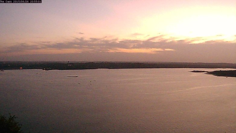Lake Travis webcam, June 26, 2015 8:00 PM CT
