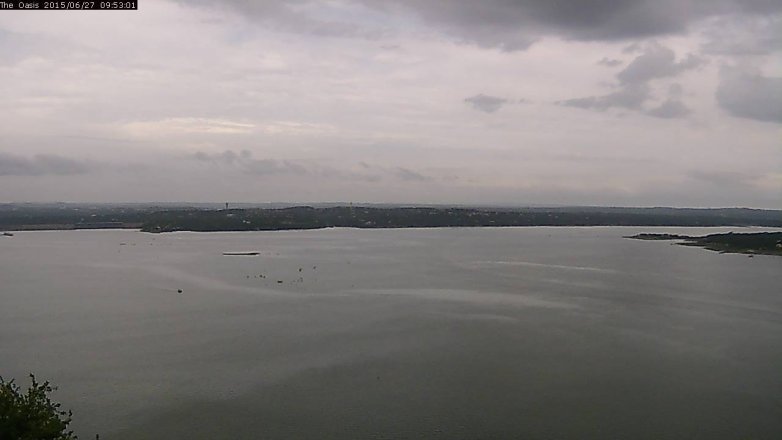 Lake Travis webcam, June 27, 2015 9:00 AM CT
