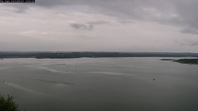 Lake Travis webcam, June 27, 2015 9:05 AM CT