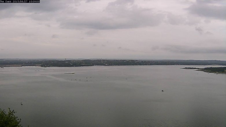 Lake Travis webcam, June 27, 2015 9:15 AM CT