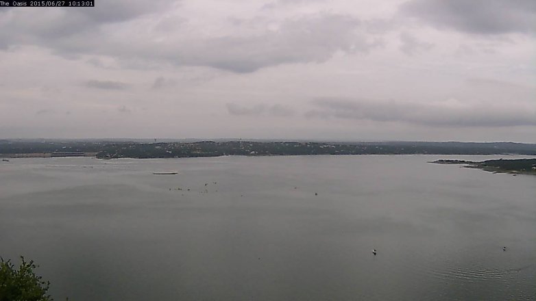 Lake Travis webcam, June 27, 2015 9:20 AM CT