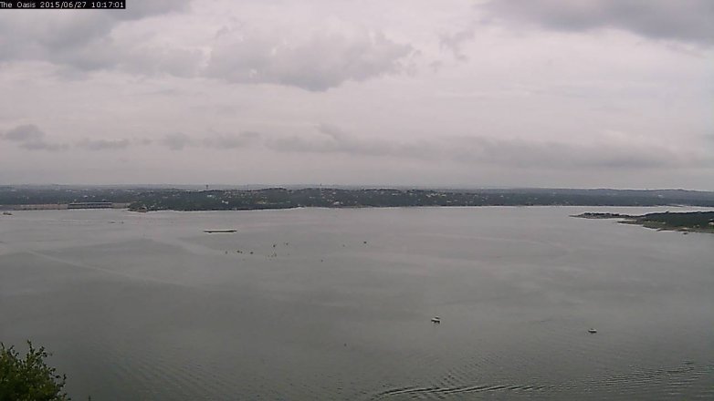 Lake Travis webcam, June 27, 2015 9:25 AM CT