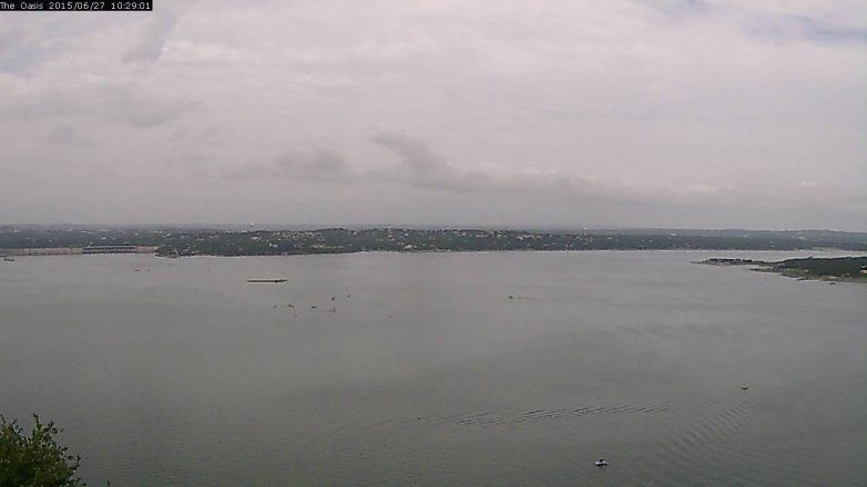 Lake Travis webcam, June 27, 2015 9:35 AM CT