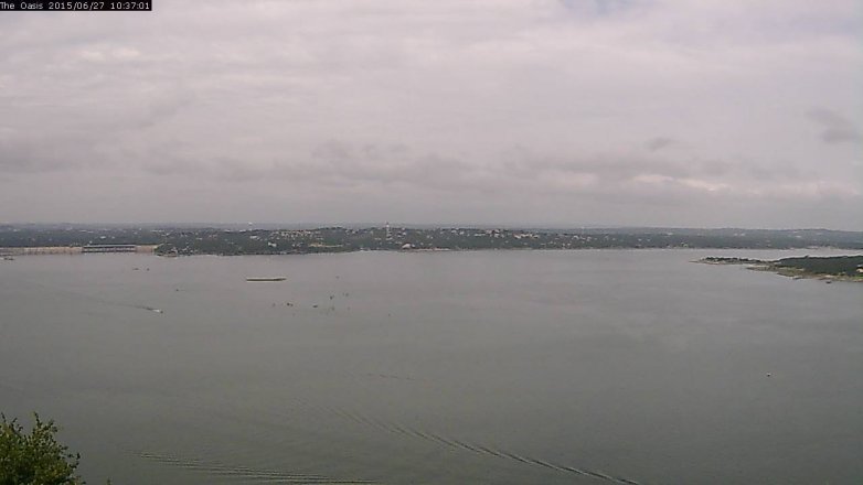 Lake Travis webcam, June 27, 2015 9:45 AM CT