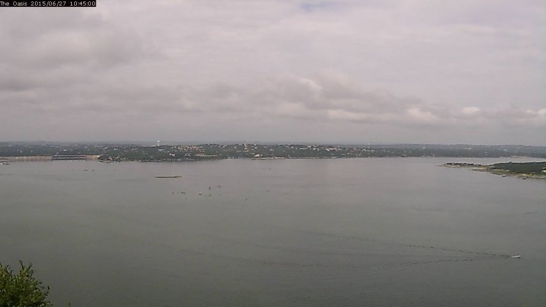 Lake Travis webcam, June 27, 2015 9:50 AM CT