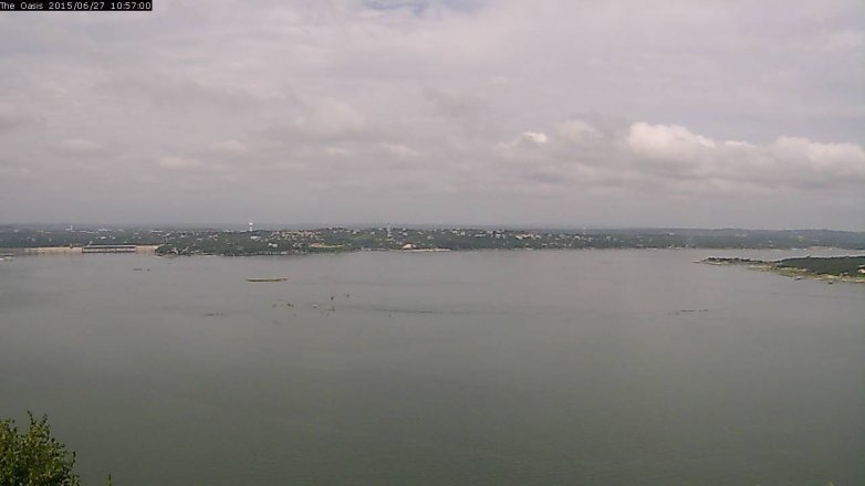 Lake Travis webcam, June 27, 2015 10:05 AM CT