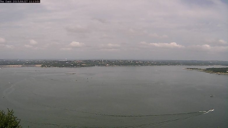 Lake Travis webcam, June 27, 2015 10:20 AM CT