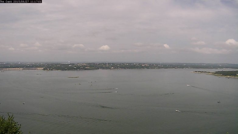 Lake Travis webcam, June 27, 2015 10:25 AM CT