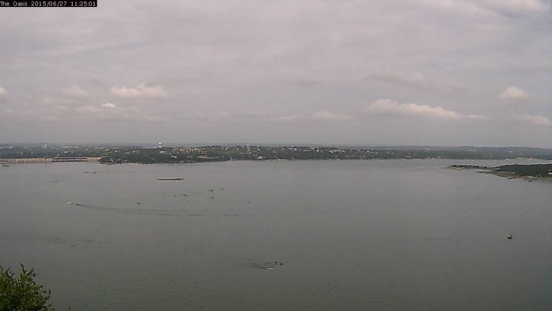 Lake Travis webcam, June 27, 2015 10:30 AM CT
