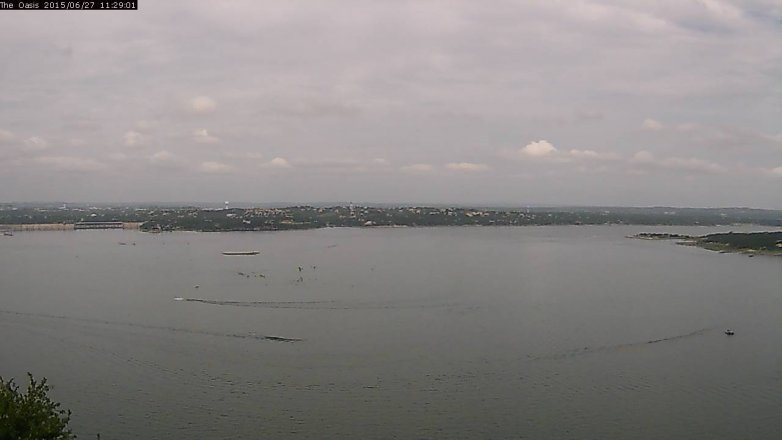 Lake Travis webcam, June 27, 2015 10:35 AM CT
