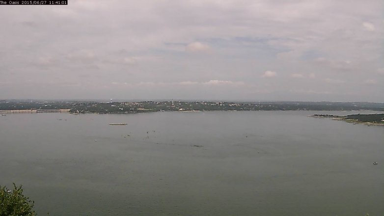 Lake Travis webcam, June 27, 2015 10:50 AM CT