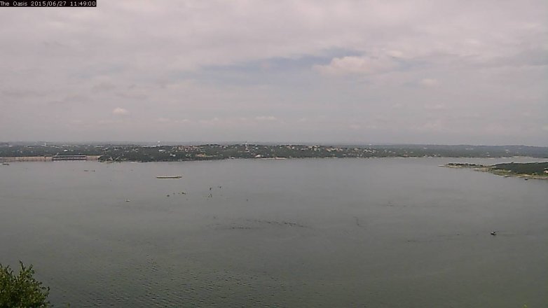 Lake Travis webcam, June 27, 2015 10:55 AM CT