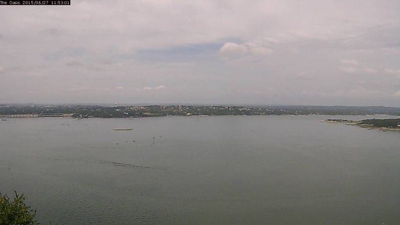 Lake Travis webcam, June 27, 2015 11:00 AM CT