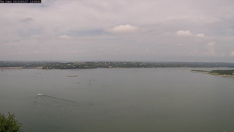 Lake Travis webcam, June 27, 2015 11:10 AM CT