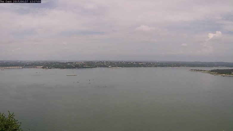 Lake Travis webcam, June 27, 2015 11:15 AM CT
