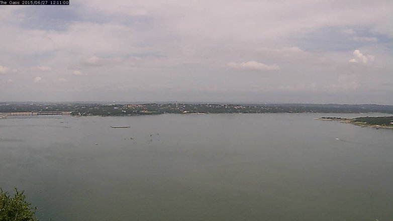 Lake Travis webcam, June 27, 2015 11:20 AM CT