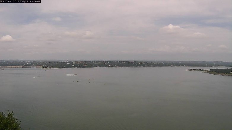 Lake Travis webcam, June 27, 2015 11:25 AM CT