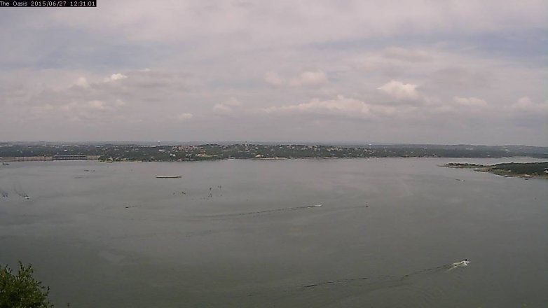 Lake Travis webcam, June 27, 2015 11:35 AM CT