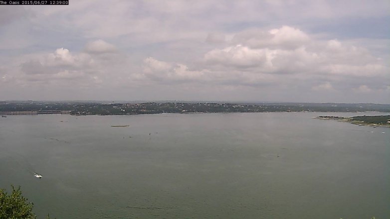 Lake Travis webcam, June 27, 2015 11:45 AM CT