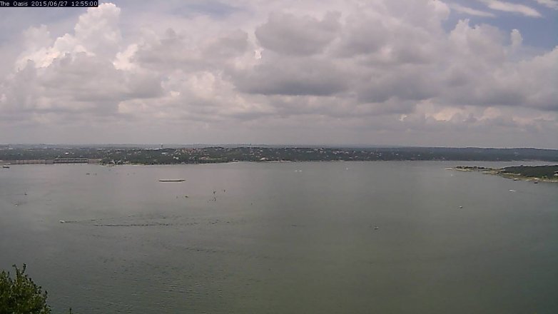 Lake Travis webcam, June 27, 2015 12:00 PM CT