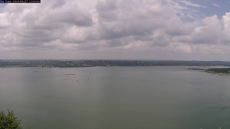 Lake Travis webcam, June 27, 2015 12:10 PM CT
