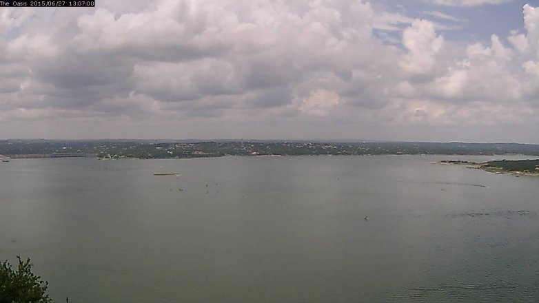 Lake Travis webcam, June 27, 2015 12:15 PM CT