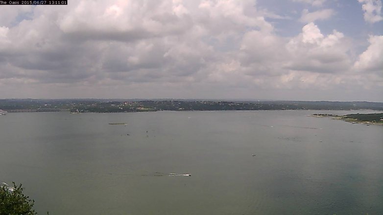 Lake Travis webcam, June 27, 2015 12:20 PM CT