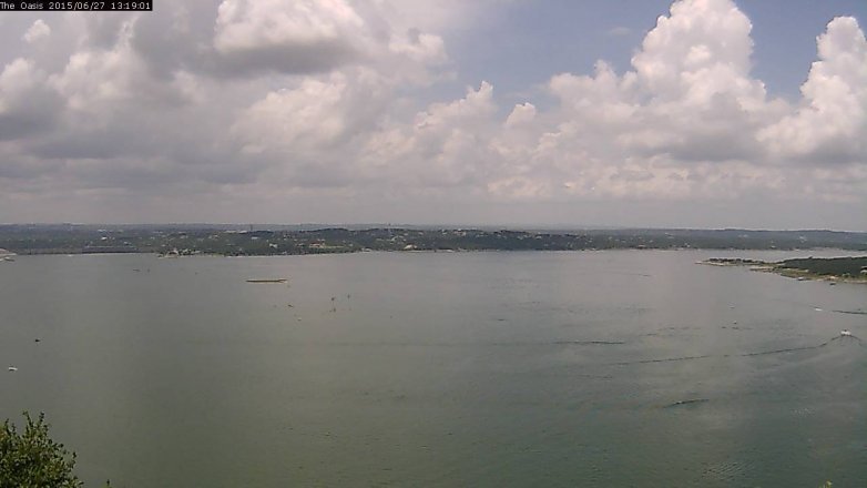 Lake Travis webcam, June 27, 2015 12:25 PM CT