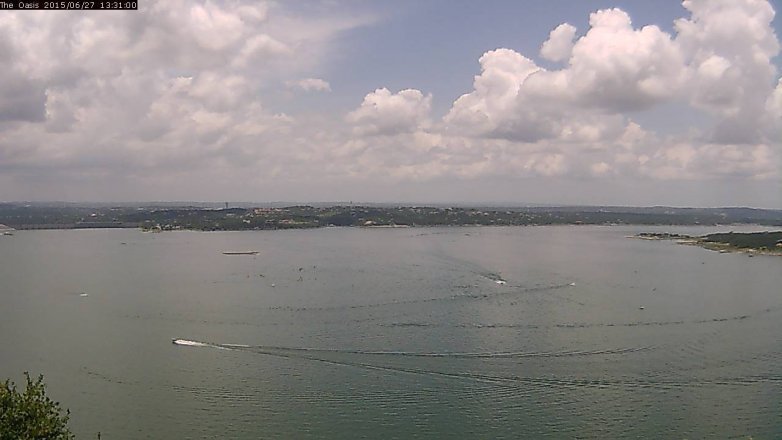 Lake Travis webcam, June 27, 2015 12:40 PM CT