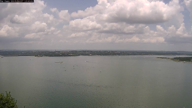 Lake Travis webcam, June 27, 2015 12:50 PM CT