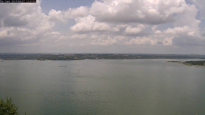 Lake Travis webcam, June 27, 2015 12:55 PM CT