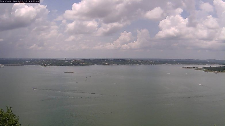 Lake Travis webcam, June 27, 2015 1:00 PM CT