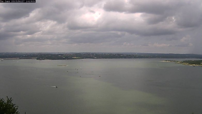 Lake Travis webcam, June 27, 2015 1:25 PM CT