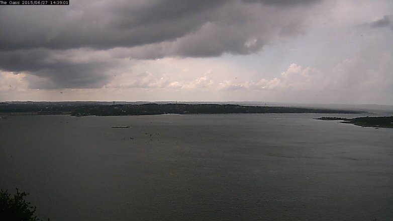 Lake Travis webcam, June 27, 2015 1:45 PM CT