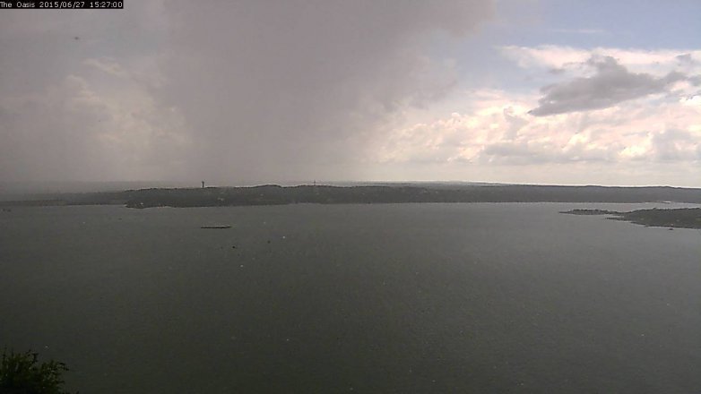 Lake Travis webcam, June 27, 2015 2:35 PM CT