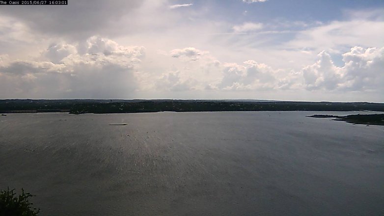 Lake Travis webcam, June 27, 2015 3:10 PM CT