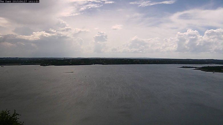 Lake Travis webcam, June 27, 2015 3:15 PM CT