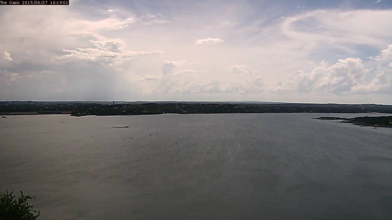 Lake Travis webcam, June 27, 2015 3:25 PM CT